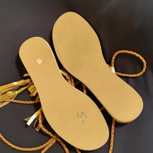 🆕 Cocobelle L*Space Gili Ankle Wrap Braid Sandals Sand Gladiator, 9 - Picture 12 of 13